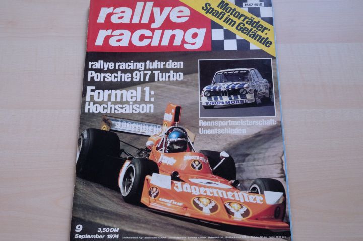 Rallye Racing 09/1974